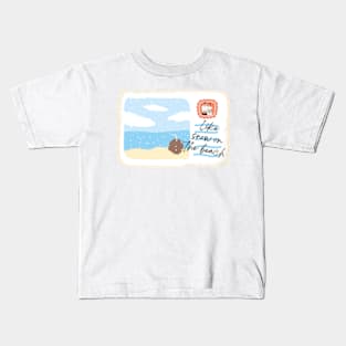 Snow on the Beach Kids T-Shirt